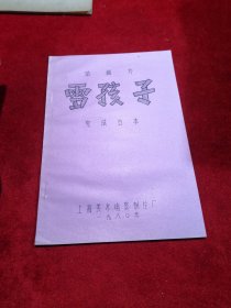 动画片《雪孩子》 完成台本 电影台本剧本