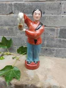 红色文化，红灯记釉色漂亮彩好完整摆件198不议价