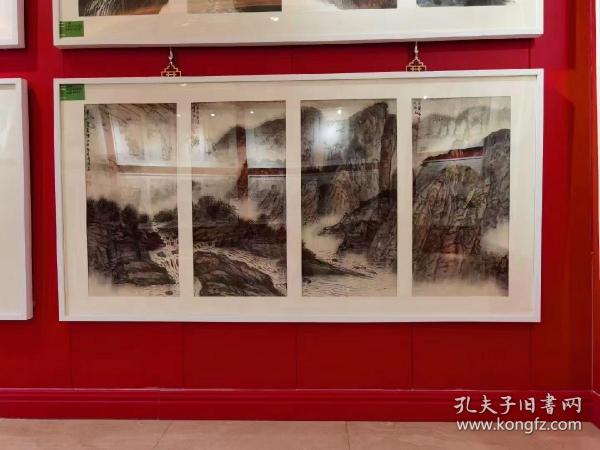 【终身保真字画，得自画家本人】赵桂祥68X34X4四条屏展览作品，有合影，软片，不带框
  号贵祥、笔名潮白渔翁，天津市宝坻区，师承著名画家王春景、杨德树、梅墨生、桑建国学习国画创作，中国工笔画学会会员、天津美术家协会会员，现任宝坻区美术家协会副主席、宝坻区工笔协会副主席。中国美术家协会会员。2016年－2017年研修于北京现代工笔画院，受教于王天胜、蒋采萍、李魁正、苏百钧、王冠军、方政和名家。