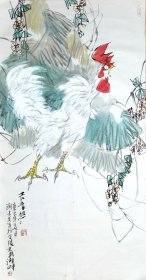 刘禾生2000年参加中国文联举办的全国画展作品《吉音悠悠》，保真