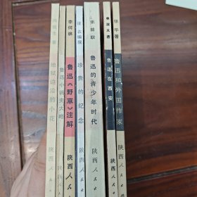 鲁迅研究丛书（鲁迅在西安，鲁迅和外国作家，珍贵的纪念，鲁迅的青少年时代，鲁迅《野草》注解，鲁迅小说史大略，地狱边沿的小花） 7本合售