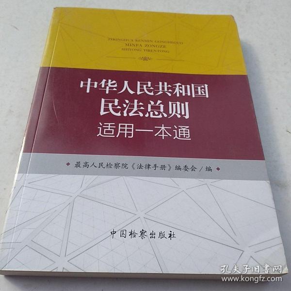 中华人民共和国民法总则适用一本通