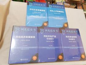 2019版河北蓝皮书 河北（经济，人才，社会，文化产业，农业农村）发展报告(2018-2019)（5本合售）