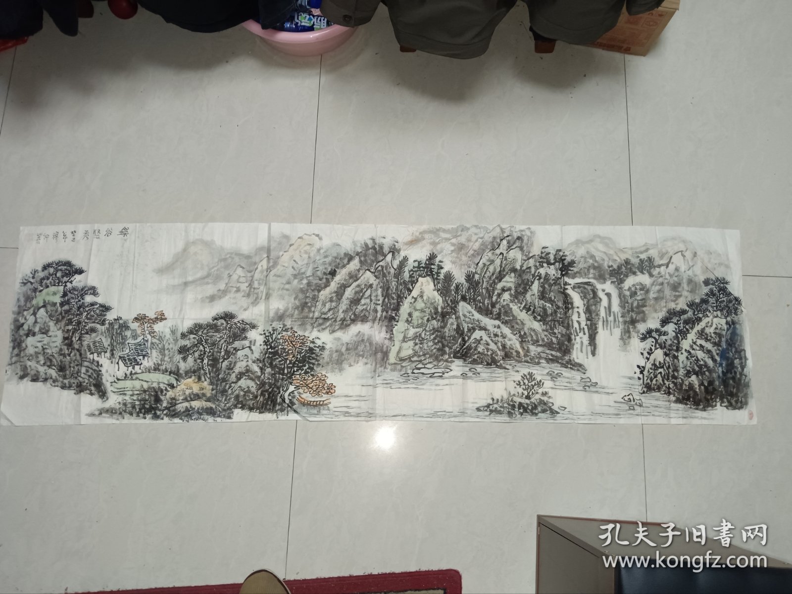 长安画派画家、中国国画研究院陕西分院院长 穆仲英 2013年作 国画作品《溪谷聚秀》一幅（纸本软片，画心约7.7平尺，钤印：穆仲英印）