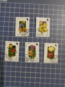 匈牙利邮票 植物花卉5枚(盖销)