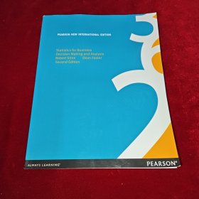 Statistics for Business Decision Making and Analysis（Pearson New International Edition）