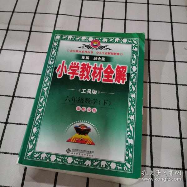 金星教育全解丛书·小学教材全解：6年级数学（下）（北京师大版）（工具版）