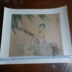 工笔美女画