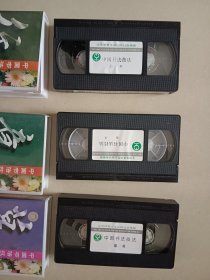 老录像带 中国书法技法行书 草书 章法 一起价格盒20.5×12 收藏道具摆件