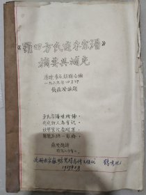 《罗田方氏迁禾宗谱》摘要与补充(造时，季石，朝曙合编，一九八九年四月印，钱鼎澄敬题)【书右边侧有磨损，不伤及文字，见图】