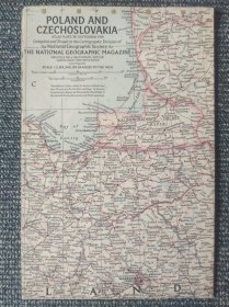 National Geographic国家地理杂志地图系列之1958年9月 Poland and Czechoslovakia 波兰捷克斯洛伐克地图
