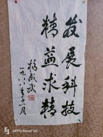开国将军 杨成武 书法