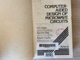COMPUTER-AIDED DESIGN OF MICROWAVE CIRCUITS 微波电路的计算机辅助设计