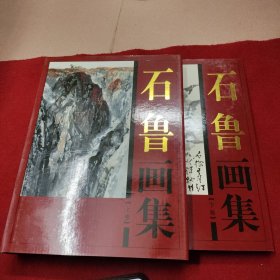 石鲁画集（上下卷）配有盒子