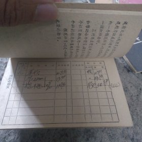 农业生产合作社社员手册 （已用 但没有印章）