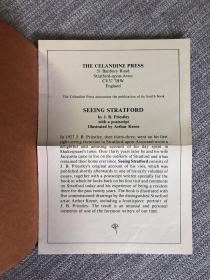 珍本：《看见斯特拉特福》（Seeing Stratford, The Celandine Press,1982）