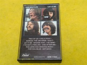 磁带THE BEATLES LET IT BE带体撬开过，无引带（多单只收一个运费，10个包邮）