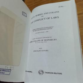 DICEY, MORRIS & COLLINS The CONFLICT of LAWS