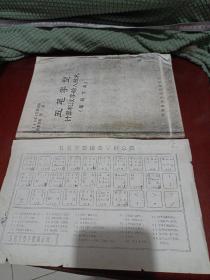 五笔字型计算机汉字输入技术《编码字典》1986.3第四版成套资料（第二册）铅印本  一張五笔字型键盘字根总图/CF5-14