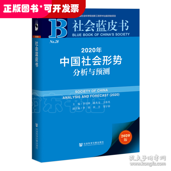 社会蓝皮书：2020年中国社会形势分析与预测