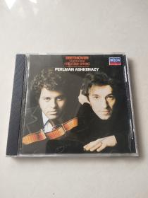 CD :beethoven violin sonatas kreutzer spring perlman ashkenazy 贝多芬小提琴奏鸣曲 帕尔曼阿什肯纳齐 碟片无划痕  正常播放