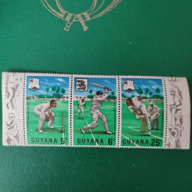 圭亚那邮票 1968年板球 3全新