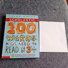 SCHOLASTIC 100 Words  Kids Need to Read by 3 Grade（附海报一张）【内容全新】