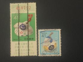 日本信销邮票   1991   年贺邮票 （要的多邮费可优惠）