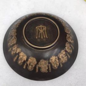 鎏金十八罗汉铜碗