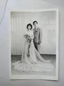 结婚黑白照片