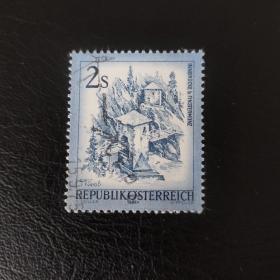 11CA 奥地利邮票1974年美丽的奥地利2S信销邮票 外国邮票集邮收藏手账素材信消票盖销票
