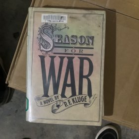 SEASON FOR WAR 战争的季节 英语原版