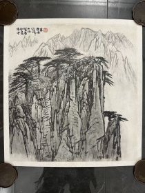 侯德昌山水  48×45cm