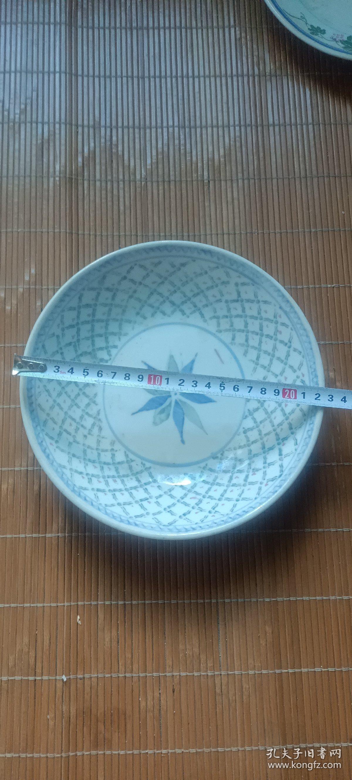 清代民国菠萝纹赏盘 老瓷器茶具摆件 瓷盘子