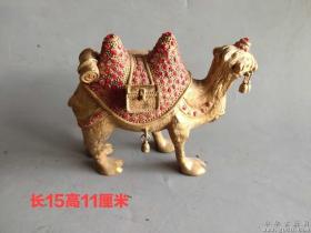 辽代鎏金镶嵌宝石骆驼摆件