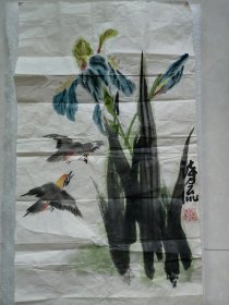 著名海派书画家、美术评论家、上海沪东画院副院长 应诗流 花鸟国画作品