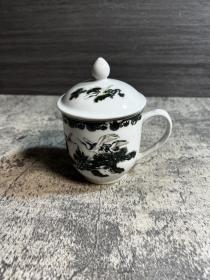 80年代左右，醴陵松鹤茶杯