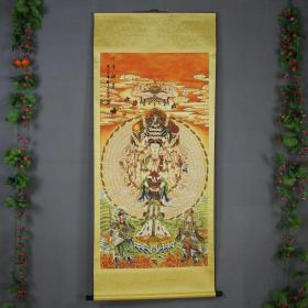 新品装饰画中国风古典挂画梅花花卉字画壁画客厅关公秦琼千手观音