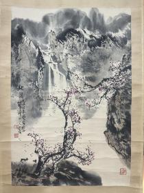 刘宝纯69*46cm原裱挂轴