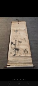 手绘竹图画，画工精美