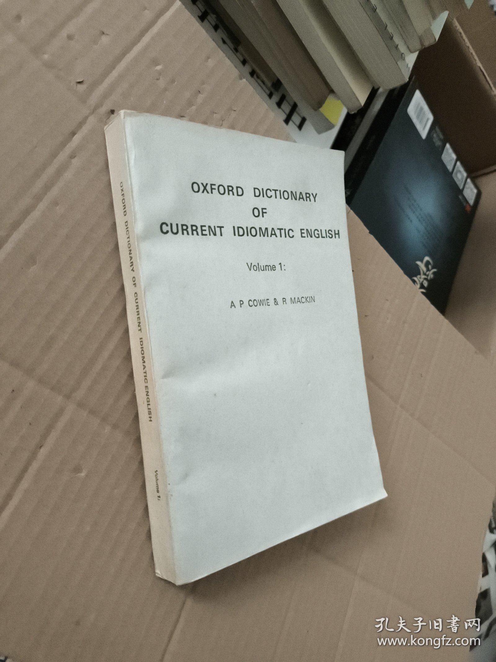 OXFORD DICTIONARY OF CURRENT IDIOMATIC ENGLISH