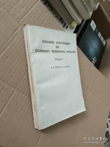 OXFORD DICTIONARY OF CURRENT IDIOMATIC ENGLISH