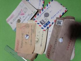 实寄封，信封，八九十年代，都带有信件。23枚左右，实物发货！老信件23件。