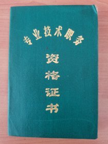 1988年湖北省电气专业技术职务资格证书