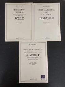 （3本合售）世界教育思想文库：把知识带回来 教育社会学从社会建构主义到社会实在论的转向、文化政治与教育、教学机智 教育智慧的意蕴