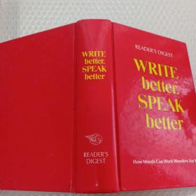 WRITE DETTER,SPEAK DETTER   硬精装