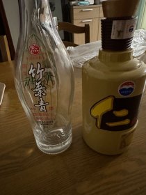 酒瓶 竹叶青 仁酒2个瓶合售