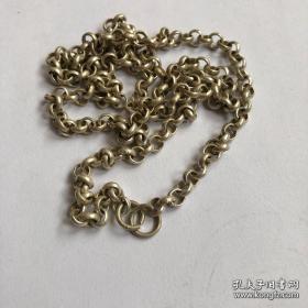 厚重白铜铜器项链全长70厘米