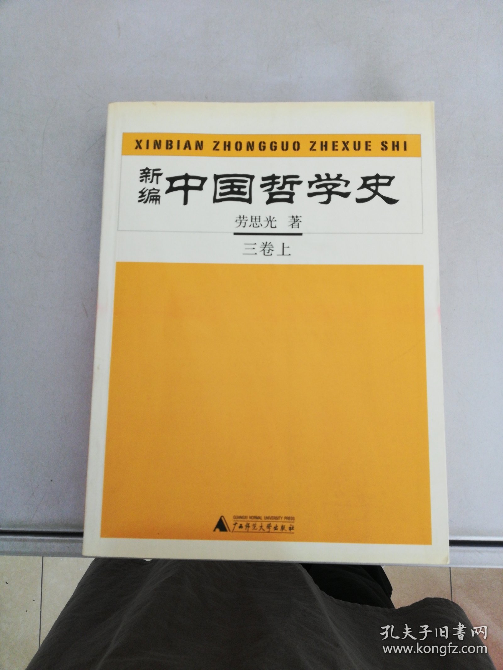 新编中国哲学史（三卷 上 ）