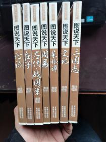 图说天下·国学书院系列：三国志,史记，菜根谭，周易，左传战国策，庄子，论语7本合售